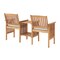 Alaterre Furniture Bristol Acacia Wood Outdoor Double Seat Bench with Attached Table ANBR01ANO - alternate 4